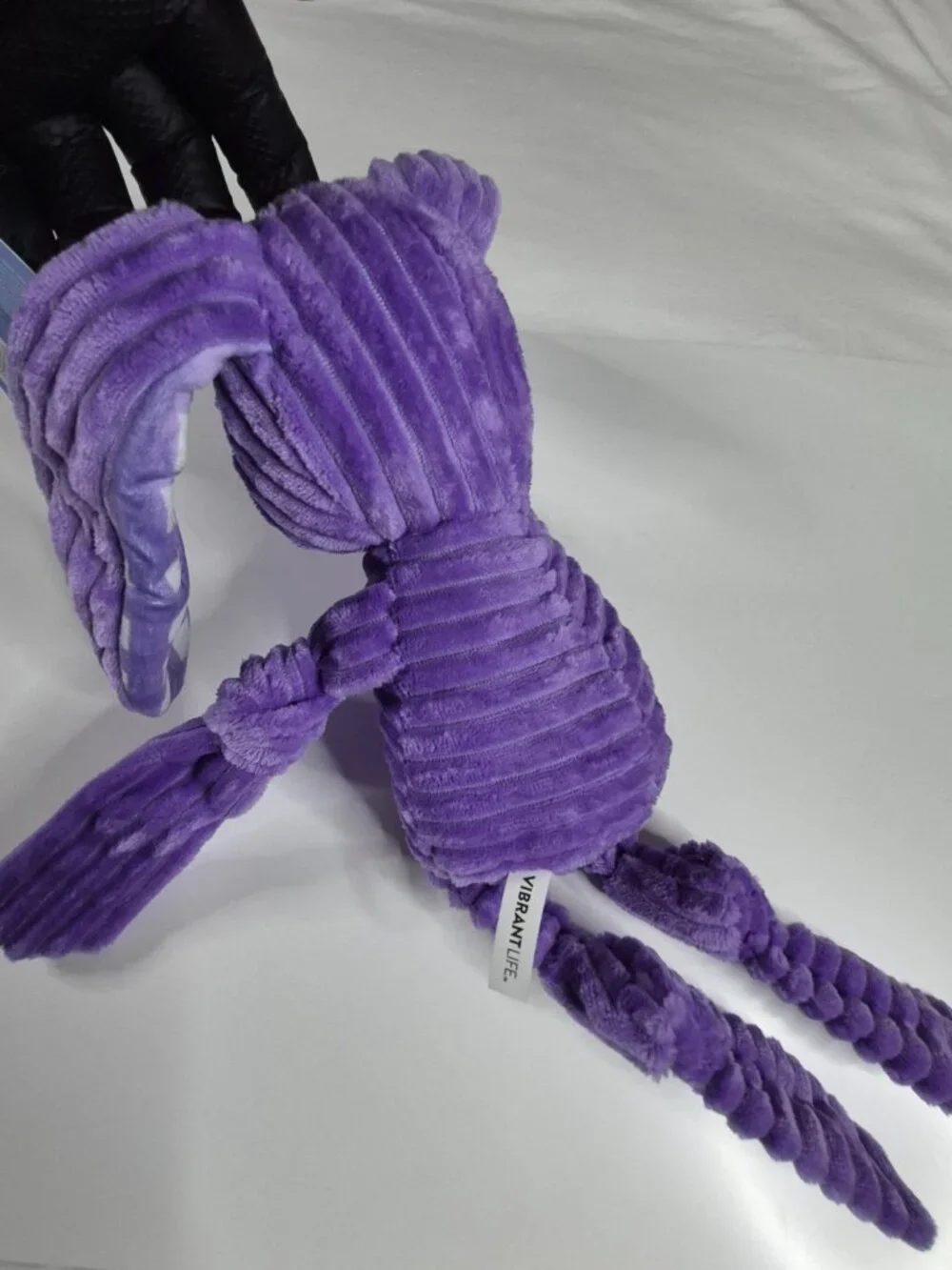Vibrant Life Ribbed Easter Bunny Dog Toy, Purple, 15